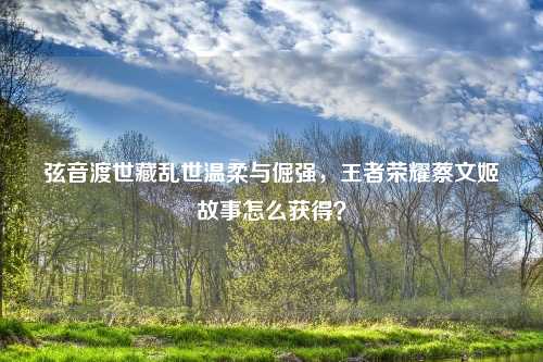弦音渡世藏乱世温柔与倔强,王者荣耀蔡文姬故事怎么获得?