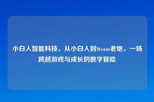 小白人智能科技，从小白人到Steam老炮，一场跨越游戏与成长的数字冒险