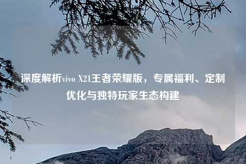 深度解析vivo X21王者荣耀版，专属福利、定制优化与独特玩家生态构建