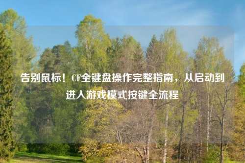 告别鼠标！CF全键盘操作完整指南，从启动到进入游戏模式按键全流程