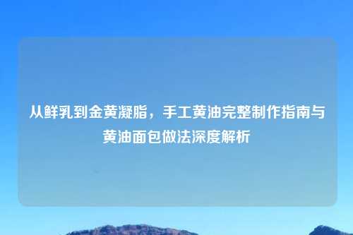 从鲜乳到金黄凝脂，手工黄油完整     指南与黄油面包做法深度解析