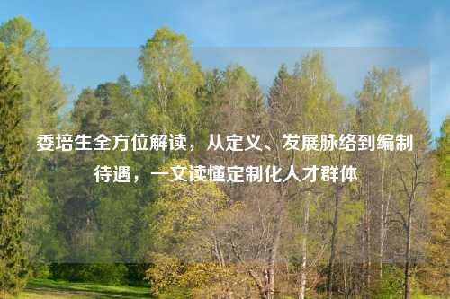 委培生全方位解读，从定义、发展脉络到编制待遇，一文读懂定制化人才群体