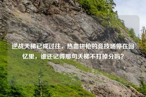 逆战天梯已成过往，热血拼枪的竞技场停在回忆里，谁还记得那句天梯不打掉分吗？