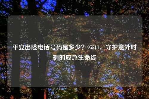 平安出险 号码是多少?95511,守护意外时刻的应急生命线