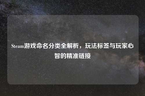 Steam游戏命名分类全解析,玩法标签与玩家心智的精准链接