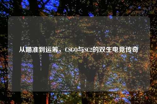 从瞄准到运筹，CSGO与SC2的双生电竞传奇