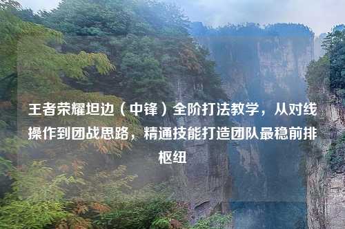 王者荣耀坦边（中锋）全阶打法教学，从对线操作到团战思路，精通技能打造团队最稳前排枢纽