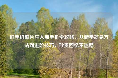 旧手机照片导入新手机全攻略，从新手简易     到进阶技巧，珍贵回忆不迷路