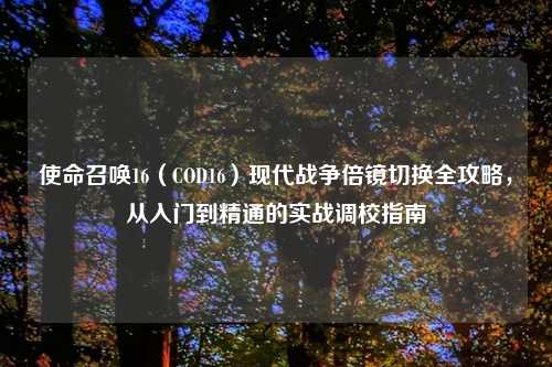 使命召唤16（COD16）现代战争倍镜切换全攻略，从入门到精通的实战调校指南