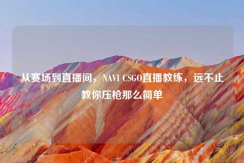 从赛场到直播间，NAVI CSGO直播教练，远不止教你压枪那么简单