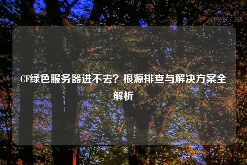 CF绿色服务器进不去？根源排查与解决方案全解析