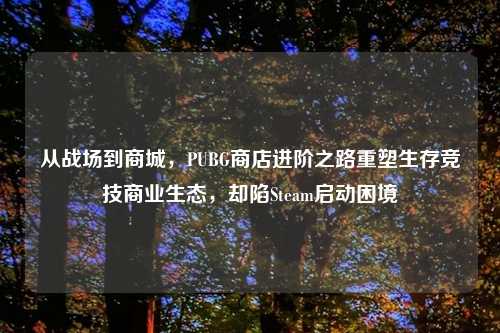 从战场到商城，PUBG商店进阶之路重塑生存竞技商业生态，却陷Steam启动困境