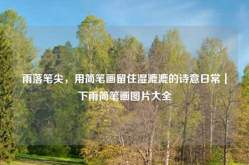 雨落笔尖,用简笔画留住湿漉漉的诗意日常|下雨简笔画图片大全