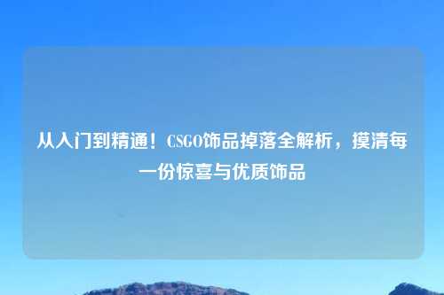 从入门到精通!CSGO饰品掉落全解析,摸清每一份惊喜与优质饰品