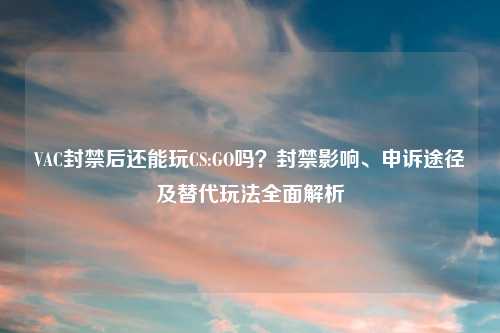 VAC封禁后还能玩CS:GO吗?封禁影响、申诉途径及替代玩法全面解析