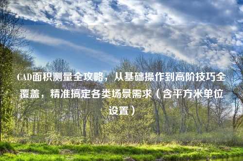 CAD面积测量全攻略,从基础操作到高阶技巧全覆盖,精准搞定各类场景需求(含平方米单位设置)