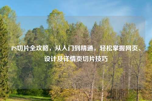 PS切片全攻略,从入门到精通,轻松掌握网页、设计及详情页切片技巧