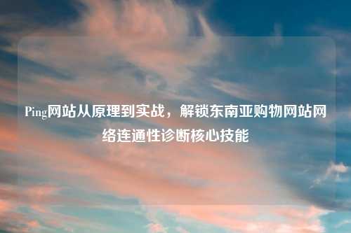 Ping网站从原理到实战,解锁东南亚购物网站 连通性诊断核心技能