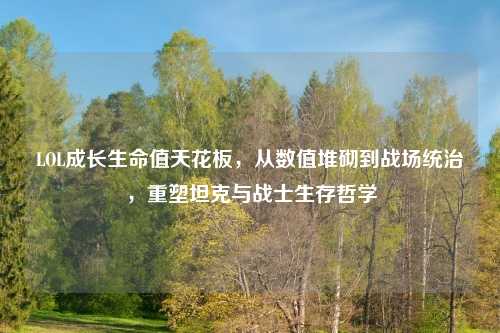 LOL成长生命值天花板,从数值堆砌到战场统治,重塑坦克与战士生存哲学
