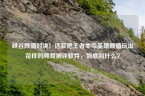峡谷颜值对决!这款把王者本命英雄颜值玩出花样的帅哥测评软件,到底叫什么?