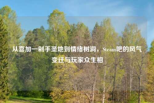 从喜加一剁手圣地到情绪树洞,Steam吧的风气变迁与玩家众生相