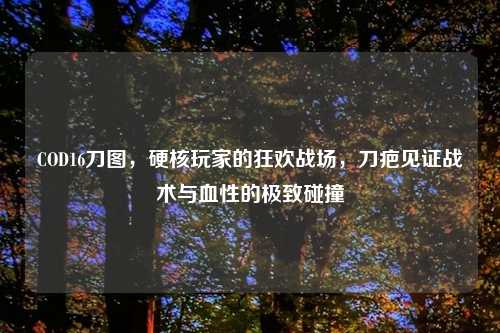 COD16刀图，硬核玩家的狂欢战场，刀疤见证战术与血性的极致碰撞