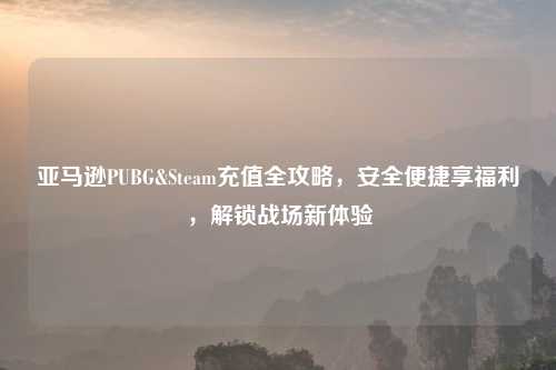 亚马逊PUBG&Steam充值全攻略,安全便捷享福利,解锁战场新体验