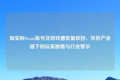 购Steam账号及游戏遭批量收回,灰色产业链下的玩家困境与行业警示
