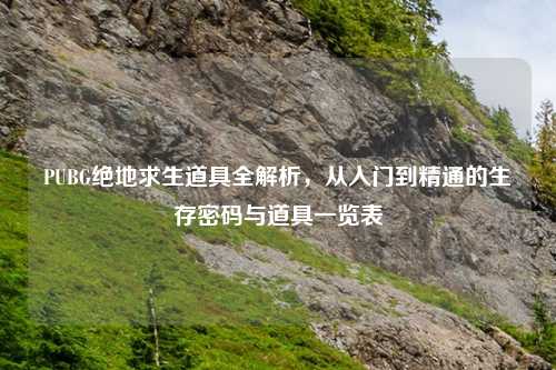 PUBG绝地求生道具全解析,从入门到精通的生存密码与道具一览表