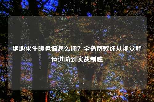 绝地求生暖色调怎么调?全指南教你从视觉舒适进阶到实战制胜