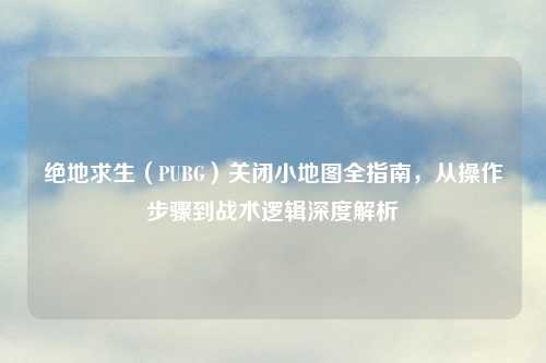 绝地求生(PUBG)关闭小地图全指南,从操作步骤到战术逻辑深度解析