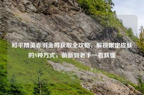 和平精英赤羽金樽获取全攻略,解锁限定皮肤的N种方式,萌新到老手一看就懂