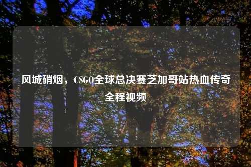 风城硝烟,CSGO全球总决赛芝加哥站热血传奇全程视频