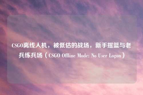CSGO离线人机，被低估的战场，新手摇篮与老兵练兵场（CSGO Offline Mode: No User Logon）