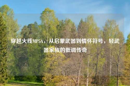 穿越火线MP5A，从启蒙武器到情怀符号，轻武器家族的低调传奇