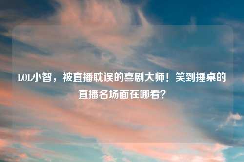 LOL小智，被直播耽误的喜剧大师！笑到捶桌的直播名场面在哪看？