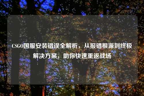 CSGO国服安装错误全解析，从报错根源到终极解决方案，助你快速重返战场