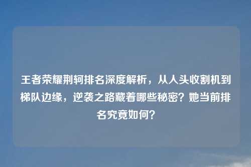王者荣耀荆轲排名深度解析,从人头收割机到梯队边缘,逆袭之路藏着哪些秘密?她当前排名究竟如何?