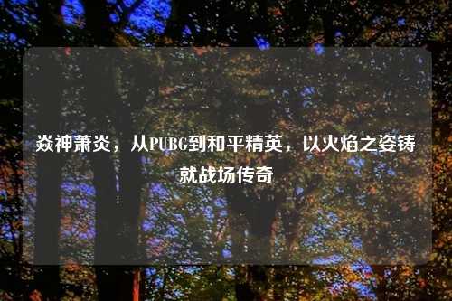 焱神萧炎，从PUBG到和平精英，以火焰之姿铸就战场传奇