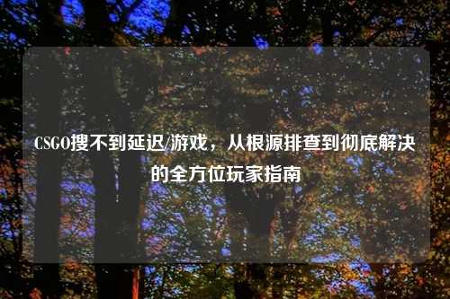 CSGO搜不到延迟/游戏，从根源排查到彻底解决的全方位玩家指南