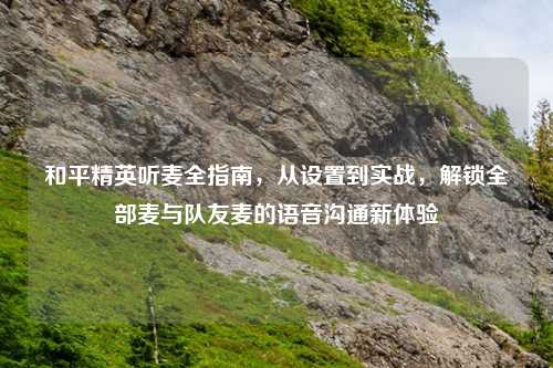 和平精英听麦全指南，从设置到实战，解锁全部麦与队友麦的语音沟通新体验
