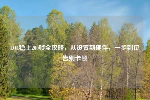 LOL稳上200帧全攻略，从设置到硬件，一步到位告别卡顿