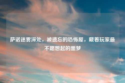 萨诺迷雾深处,被遗忘的恐怖屋,藏着玩家最不愿想起的噩梦