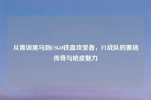 从青训黑马到CSGO铁血攻坚者，FT战队的赛场传奇与枪皮魅力