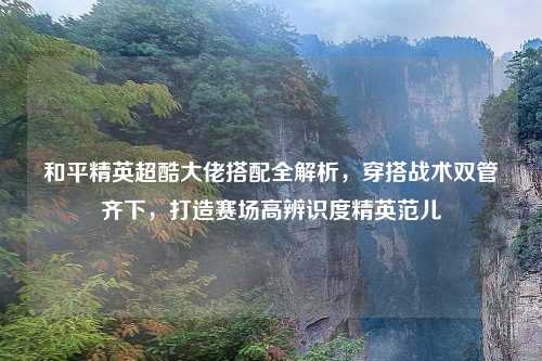 和平精英超酷大佬搭配全解析，穿搭战术双管齐下，打造赛场高辨识度精英范儿