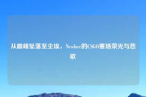 从巅峰坠落至尘埃，Newbee的CSGO赛场荣光与悲歌