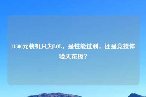 11500元装机只为LOL，是性能过剩，还是竞技体验天花板？