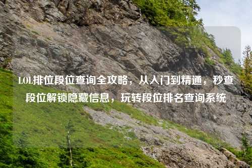 LOL排位段位查询全攻略，从入门到精通，秒查段位解锁隐藏信息，玩转段位排名查询系统