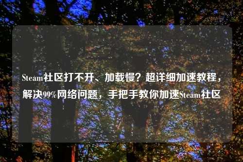 Steam社区打不开、加载慢？超详细加速教程，解决99%     问题，手把手教你加速Steam社区