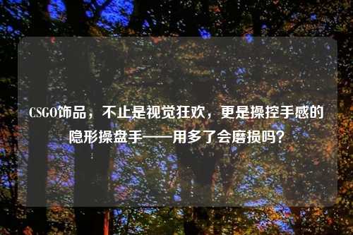 CSGO饰品，不止是视觉狂欢，更是操控手感的隐形操盘手——用多了会磨损吗？
